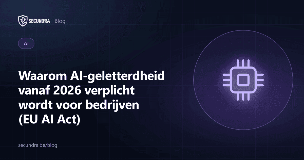 Illustratie van een chip, thema AI-geletterdheid en EU AI Act