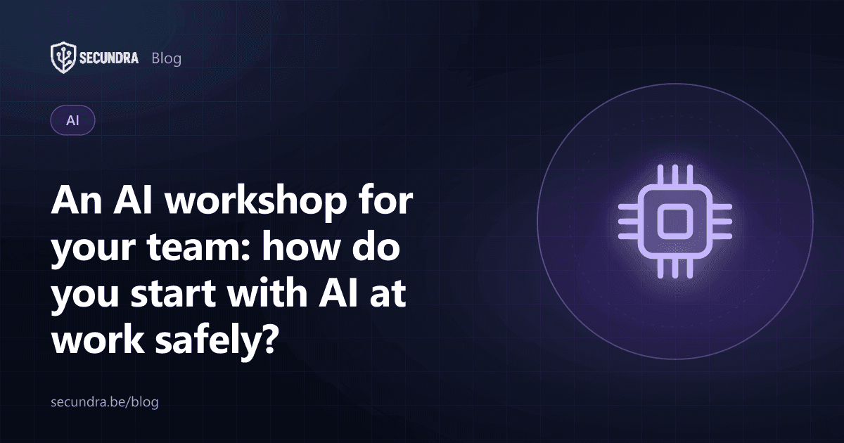 Illustration of a chip, AI workshop theme