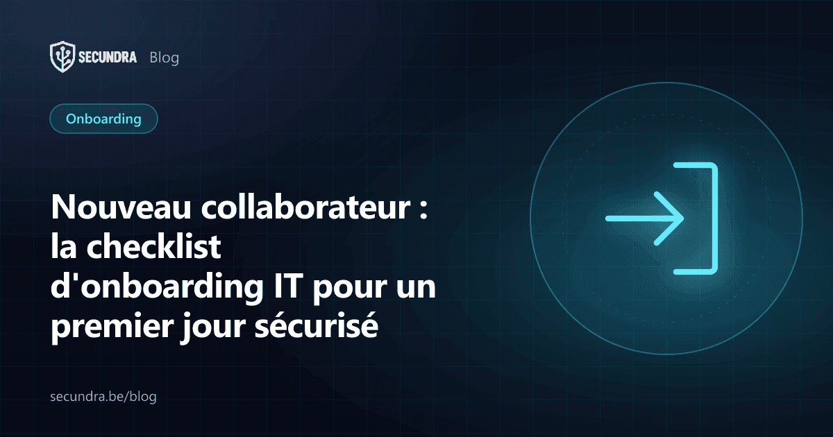 Illustration d'un ordinateur portable avec une coche, thème onboarding IT