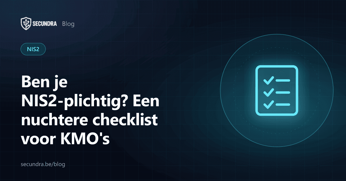 Illustratie van een checklist, thema NIS2 voor KMO's