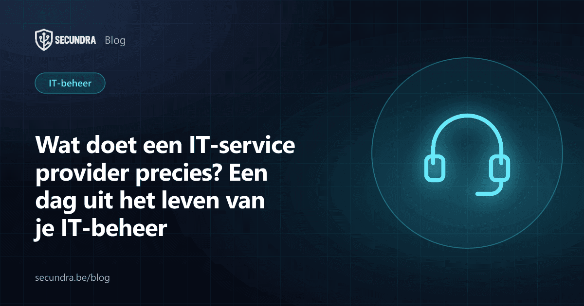 Illustratie van een headset, thema IT service provider