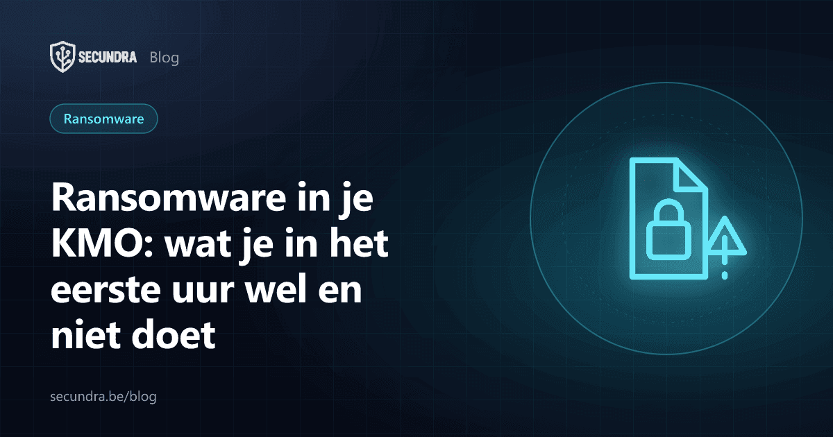 Illustratie van een hangslot op bestanden en een klok, thema ransomware