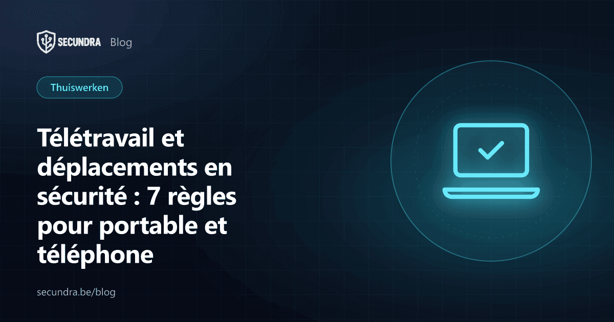 Illustration d'un portable et d'un téléphone avec cadenas, thème télétravail